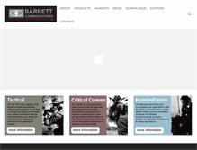 Tablet Screenshot of barrettcommunications.com.au